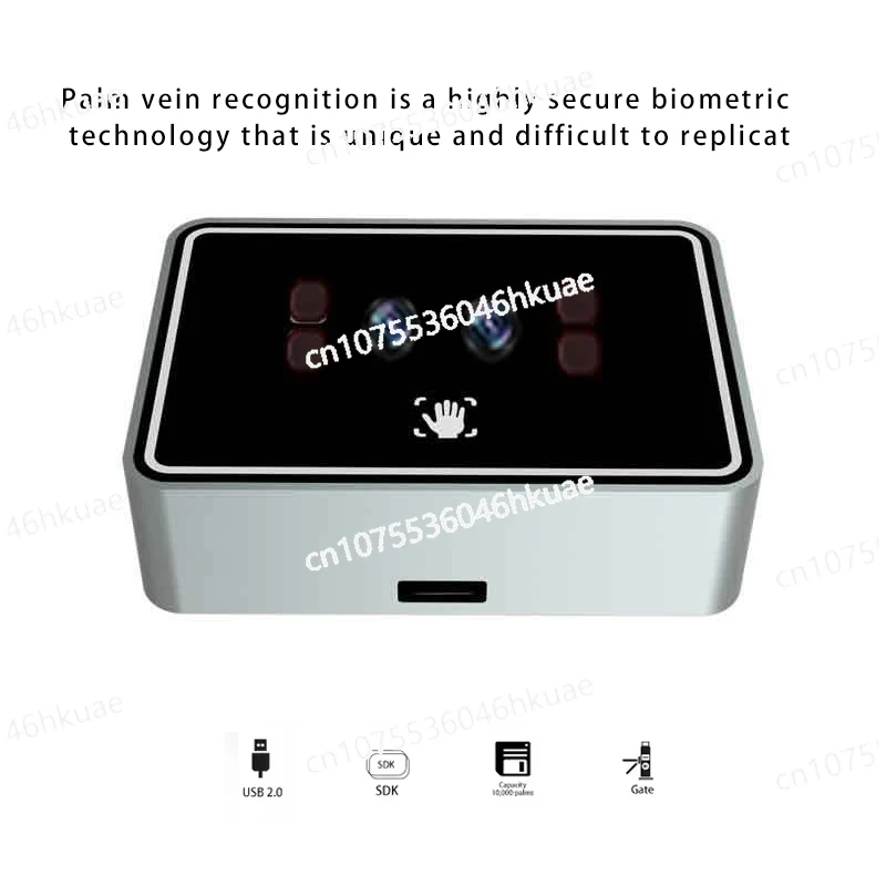 Equipped with SDK Biometric Scanner and Palm Print Module Palm Vein Recognition Binocular Access Control Reader,