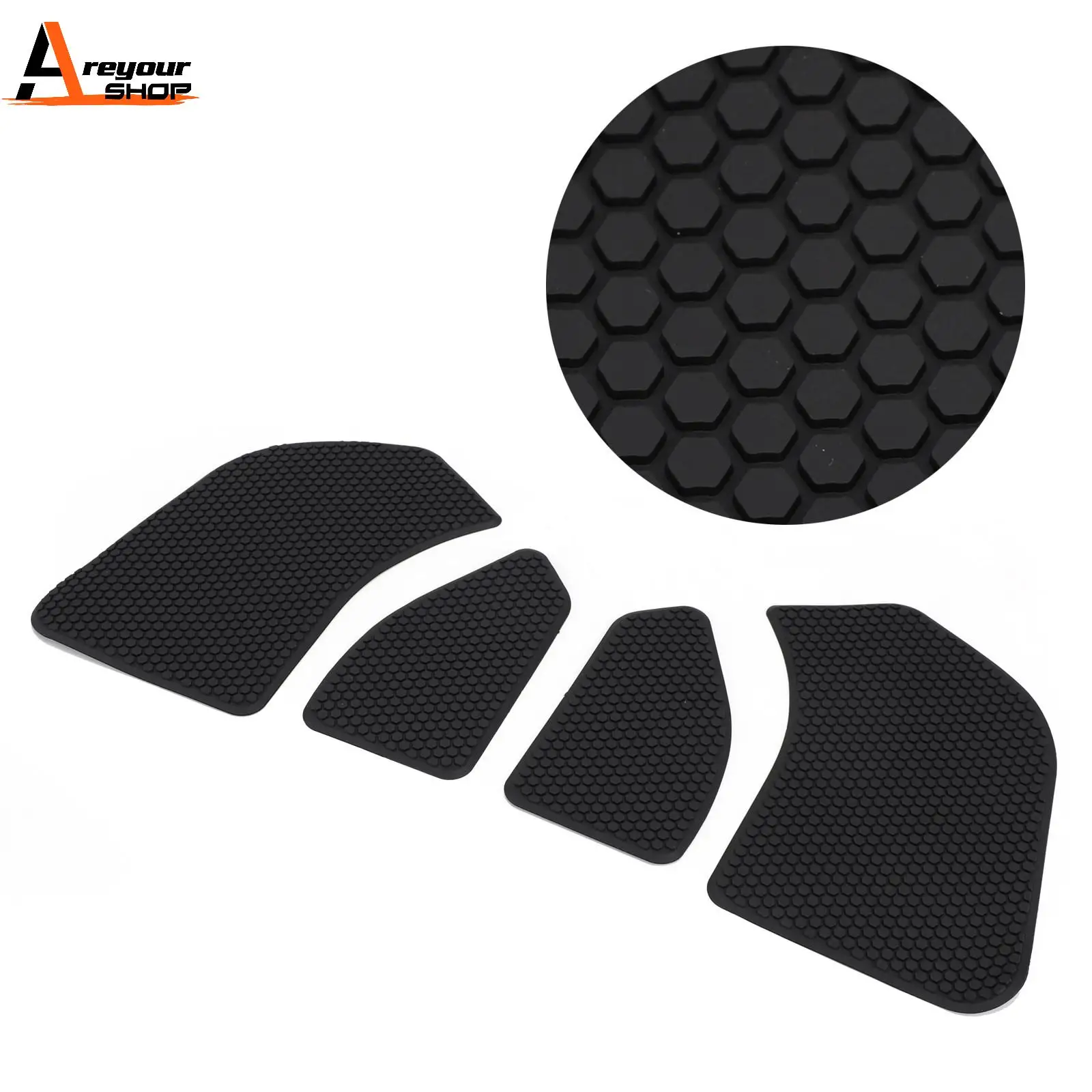 

Areyourshop Tank Pads Traction Grips Protector 4-Piece Kit Fit For Ducati Panigale V4 2018 2019 2020 Motorcycle Parts