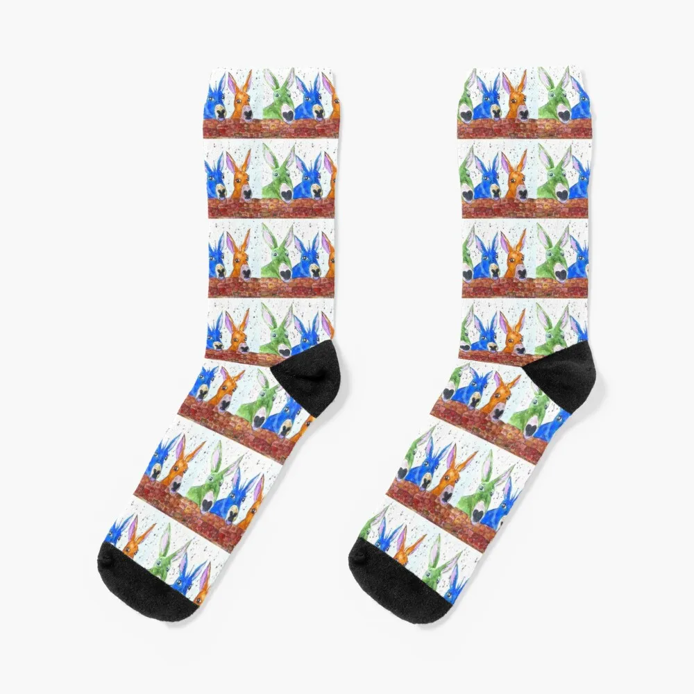 

Three Quirky Colourful Donkeys Socks Socks For Men