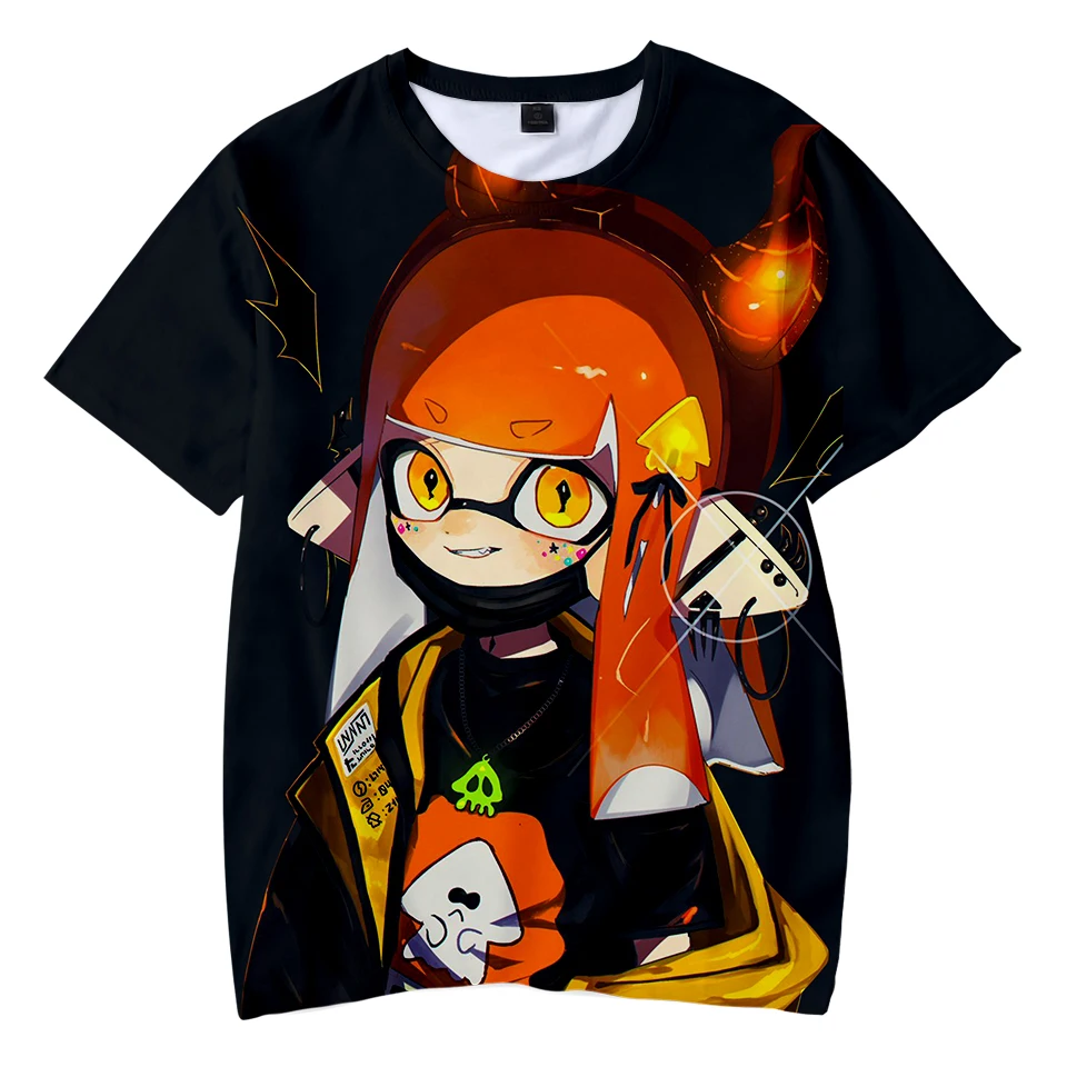 Hot Game Splatoon 3D Print Kids T Shirt Summer Fashion Casual Cartoons T-shirt Boy Girl Unisex Children\'s clothing Tshirt Tops