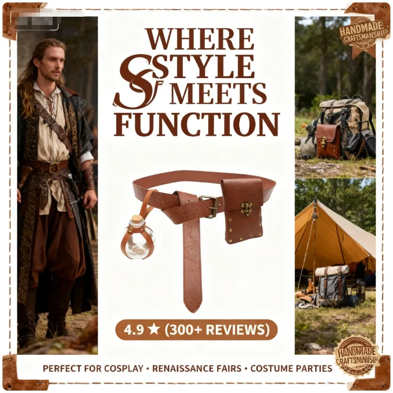 

Steampunk phone pouch medieval belt Renaissance cosplay costume accessories