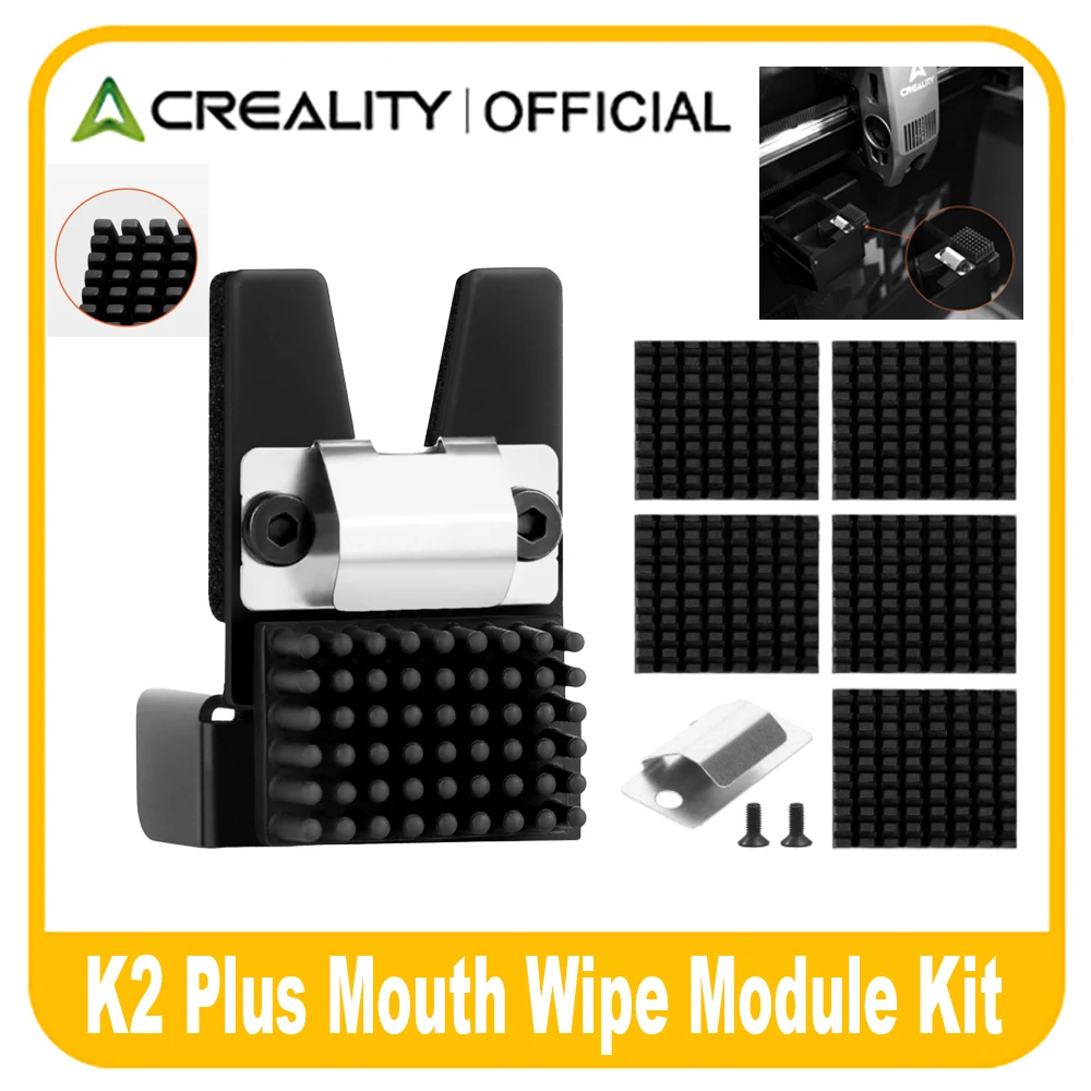 

Official Creality K2 Plus Mouth Wipe Strips Original K2 Plus Mouth Wipe Strip_12.25×5.5×17mm_6 for K2 Plus 3D Printer Parts