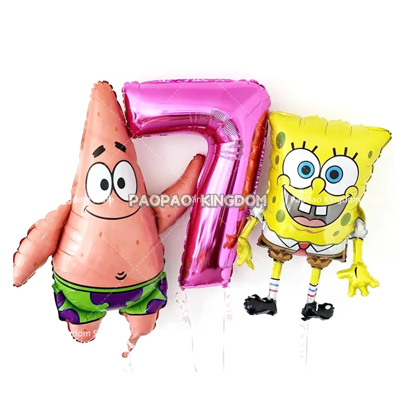 SpongeBob Themen-Party Luftballons Kindergeburtstag Dekoration Baby-Shower Feier-Zubehör