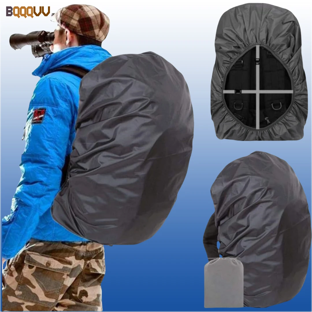 Waterproof Backpack Rain Cover with Reflective Strap, Backpack Cover, Adjustable Anti Slip Cross Buckle, Travel, 1Pc