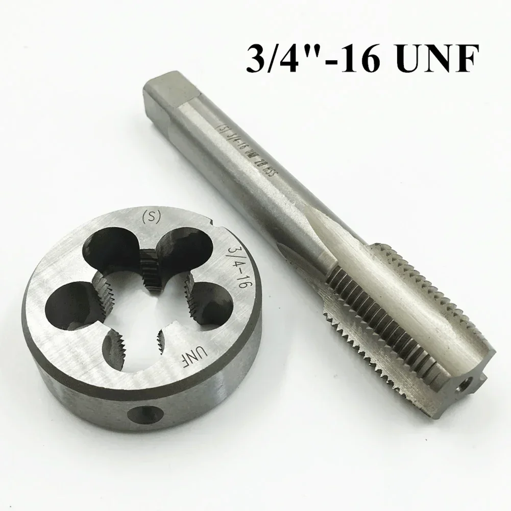 

YTOM 3/4" -16 TPI Tap And Die Set HSS Right Hand Thread 3/4-16 UNF Tap 3/4-16 UNF Die Metric Screw Thread Tap Drill Machine Plug