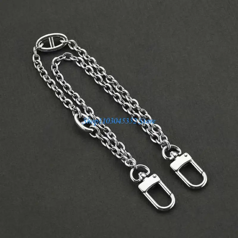 

A3PE Bag Strap Retro Bag Chain Charm Double Layers Purse Chain for Handbag Decoration