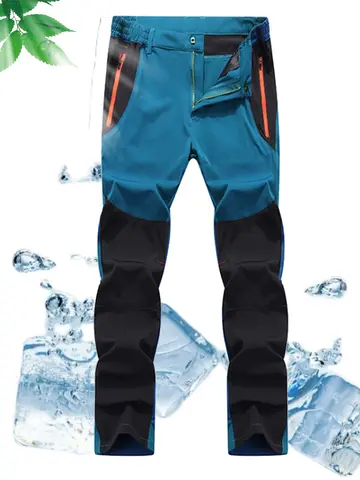 TRVLWEGO Summer Men Pants Hiking Camping Climbing Fishing Outdoor Trekking Tech Quick Dry Waterproof Trousers Mountain Travel