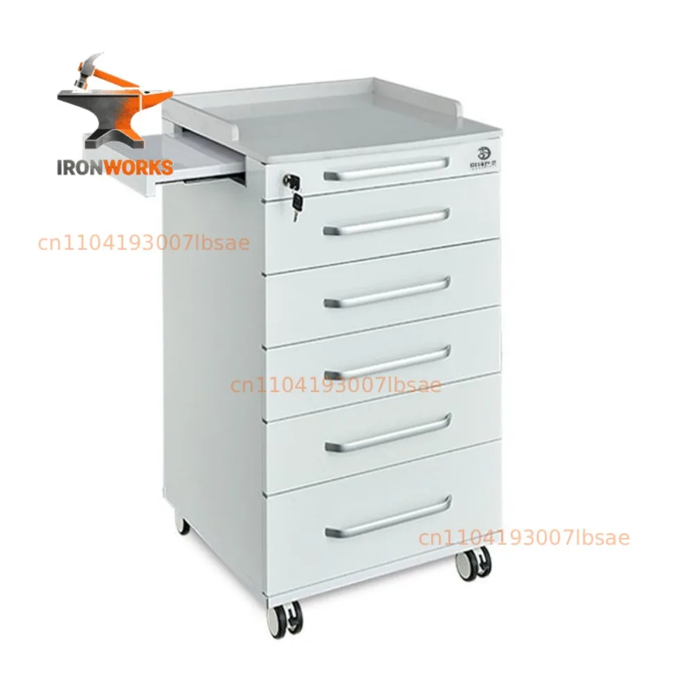 Multi-functional Side Cabinet Dental Clinic Mobile Lockers Professional Beauty Salon Medical Cart Stainless Steel Tool Cabinet