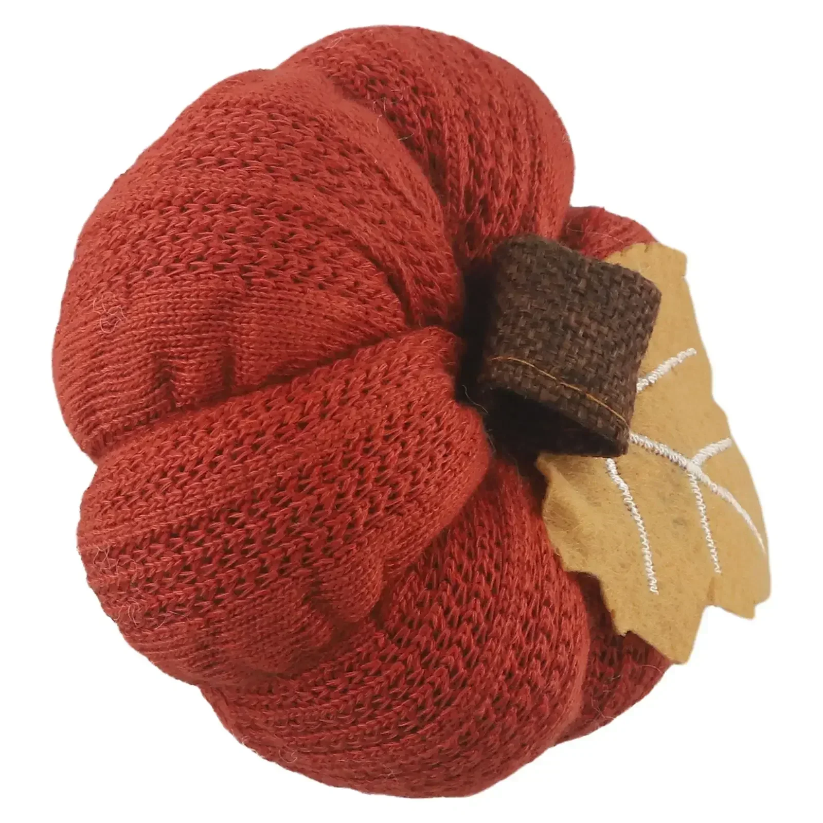 Reusable Knitted Pumpkin Decorative Pumpkins Fall Ambiance Warm Knit Details Year-round Elegance Fall Décor Festive Atmosphere