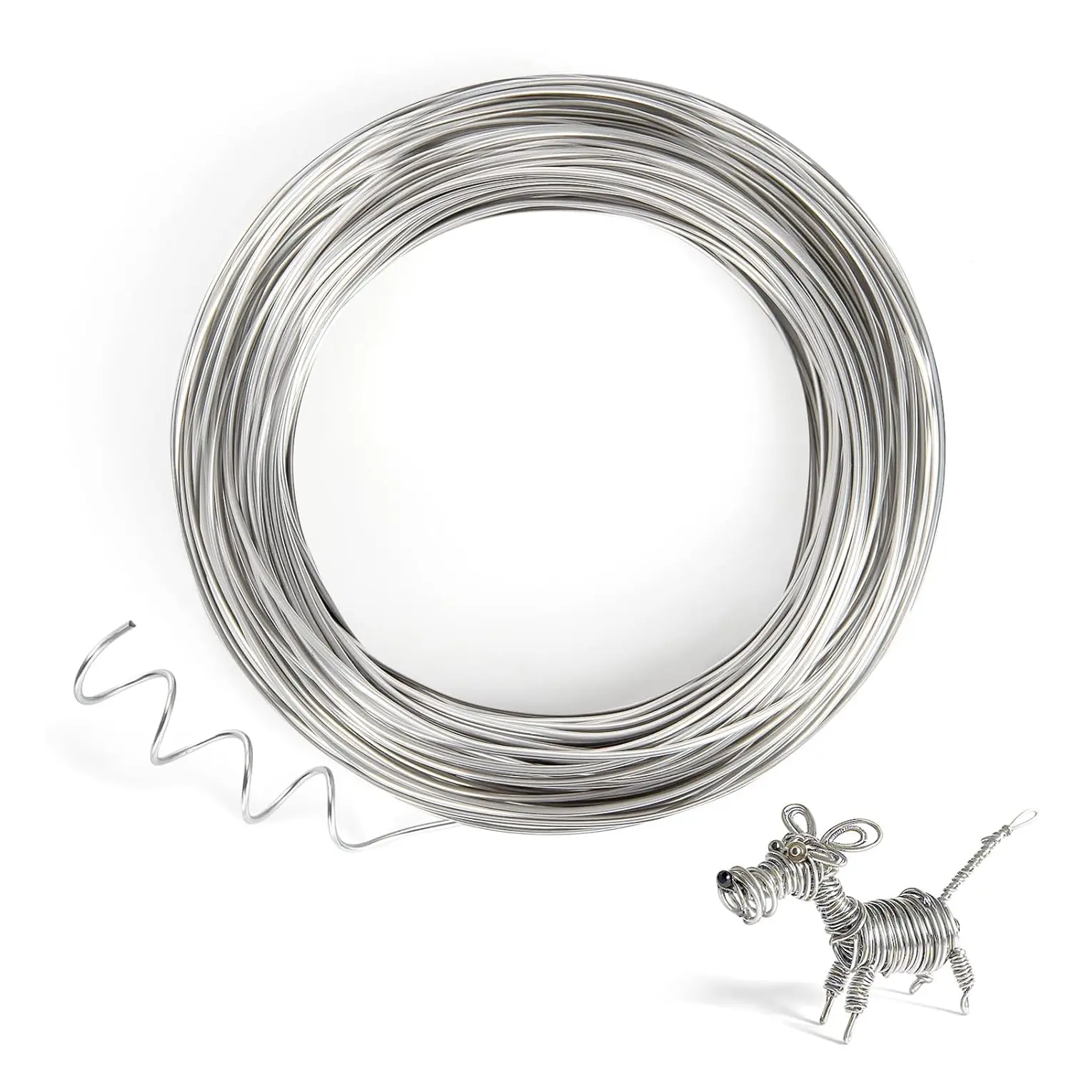 10m/rollo de alambre de ruleta de acero inoxidable suave de 0,3/0,4/0,5/0,6/0,7/0,8/1,0mm para manualidades y fabricación de joyas