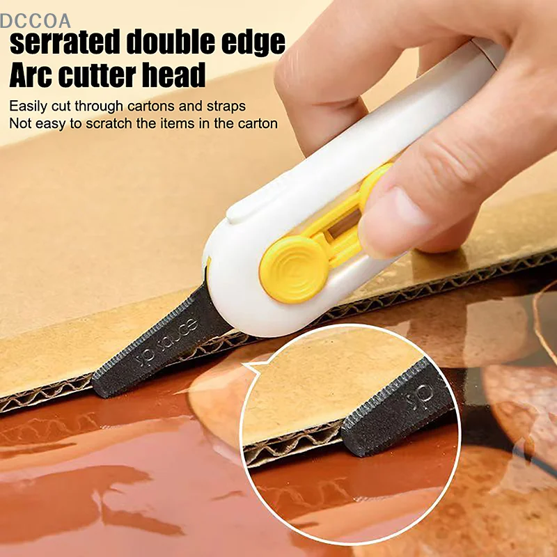 Magnetic Mini Box Cutter Portable Box Cutter Letter Opener And Paper Cutter Retractable Blade Durable Mini Box