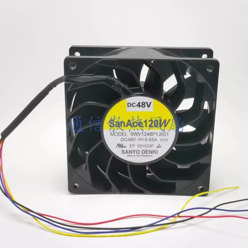 

HTS для Sanyo 9WV1248P1J001, 48 В постоянного тока, 0,65 А, водонепроницаемый охлаждающий вентилятор с алюминиевой рамкой, 1203, 1 шт.