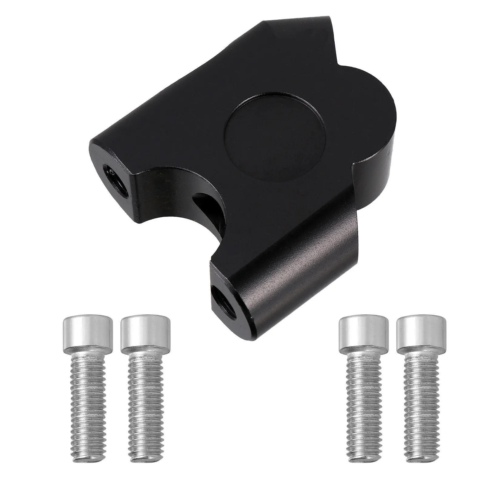 1Set Motorcycle Handlebar Riser 22Mm Handle Bar Clamp Mount Adapter Aluminum Alloy 30Mm Height Up 20Mm Backward Riding Comfort