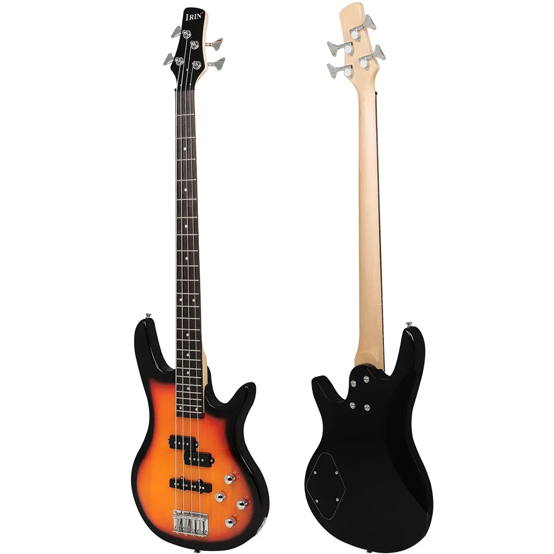 

IRIN P-04 4-String Electric Bass Guitar Sunset Black Edge Model Solid Wood Electric Bass Stringed Instruments For Music Lovers