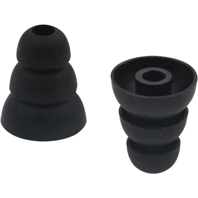 For 6pcs S/M/L Size Noise Isolate Silicone Cushion Ear Bud Tips with 4mm Connector Hole, Fit for Most in Ear Earphone view 4