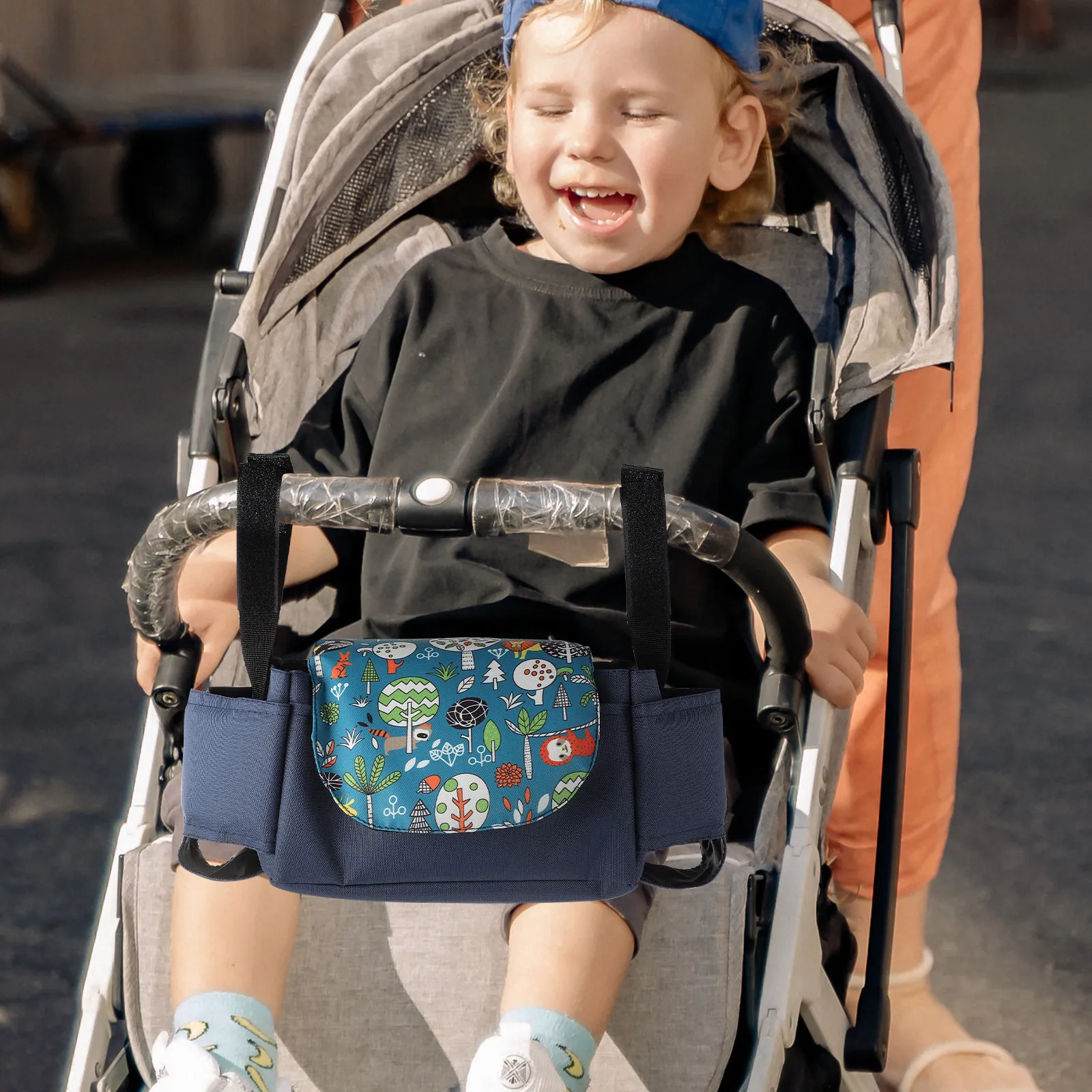 ベビーカーオーガナイザー吊り下げ収納バッグおむつボトルカップホルダーベビーカーバギーアクセサリーベビーカーポーチおむつ収納