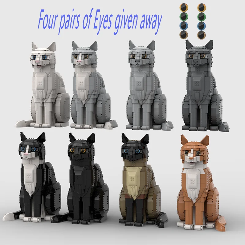 2026 Nuevas Ideas: Bloques de Construcción de Modelo de Gato Naranja con Esmoquin, Ladrillos de Dibujos Animados Lindos para Ensamblar, Juguetes de Rompecabezas para Niños, Regalos