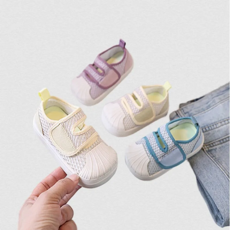 

Children's Shell Toe Casual Shoes Hot Sale Of The Season New Style Middle Small Children's Sports Shoes Boys Girls Running Shoes