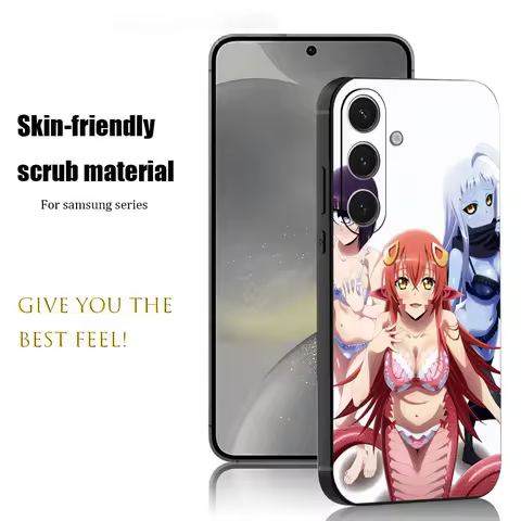 Anime Monster Musume Hot Phone Case For Samsung Galaxy S25 S24 S23 S22 S21 S20 Plus Ultra Note20 Soft Black