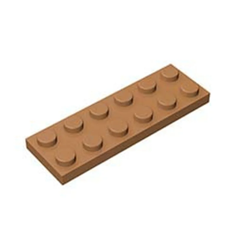 50pcs 3795 Plate 2x6 Dots Thin Figures Brick Building Block Toy Compatible Educational Creative Size Gift DIY MOC