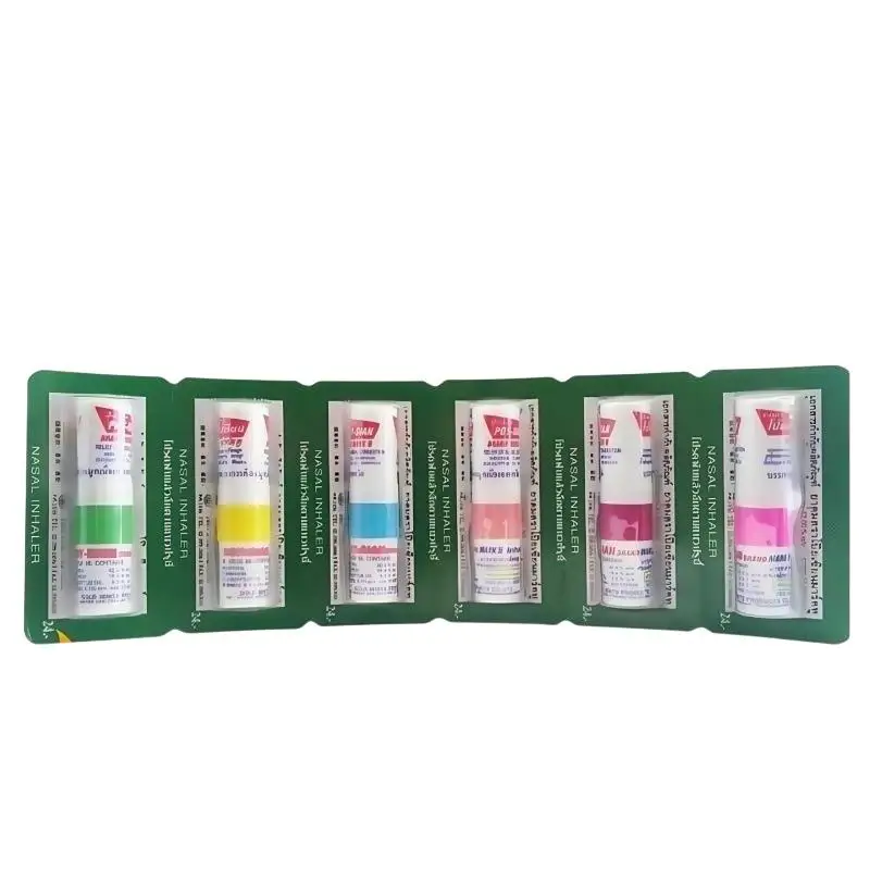 1/2/3Pcs Mint Nasal Inhaler Stick Refreshing Portable Essential Oil Stick Driving Working Studying Tool