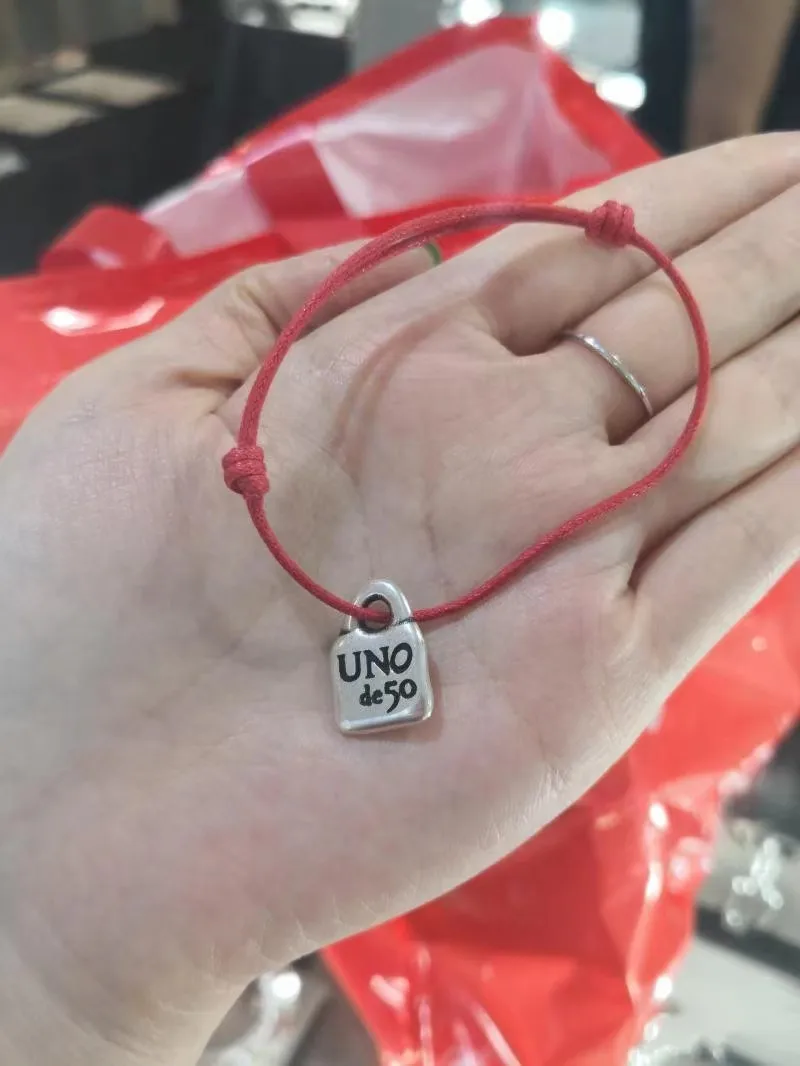 Yisheng Leather alloy bead Bracelet, Silver clasp, fashion, with logo, wholesale, new 2021, European fashion gift bracelet