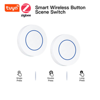 Tuya ZigBee Smart Button Scene Switch Wireless Remote on Off Key Controller Multi-scene Linkage Switches Smart Automation