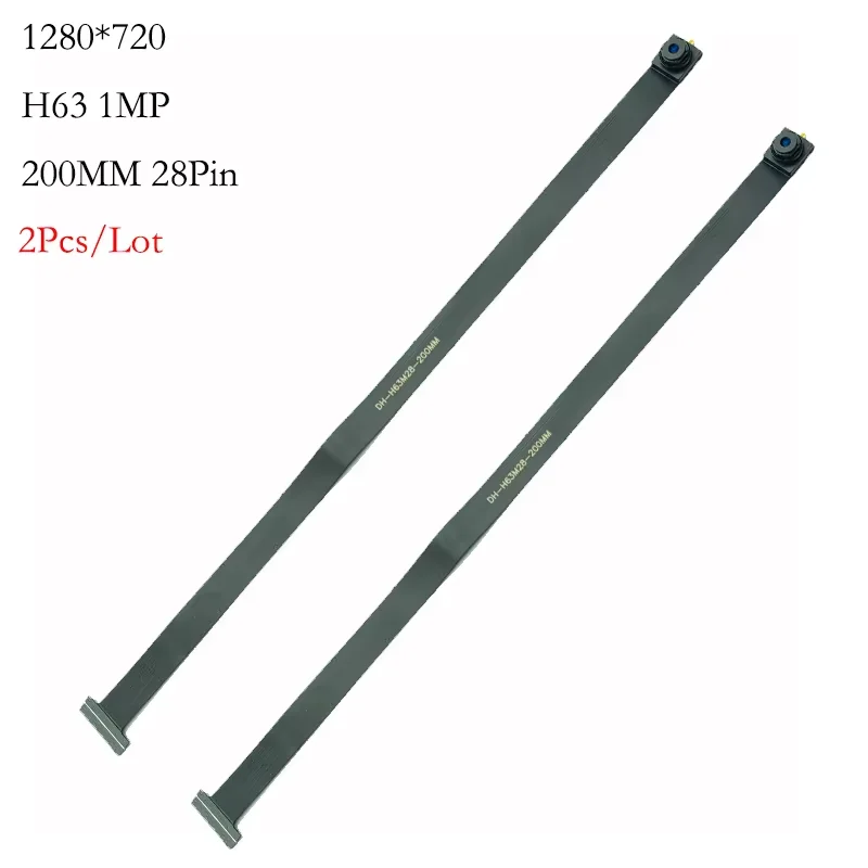 1/2Pcs/Lot 1MP 1280*720 mera Module 80 Degrees MIPI SPI DVP 28 Pin Interface 200MM Length