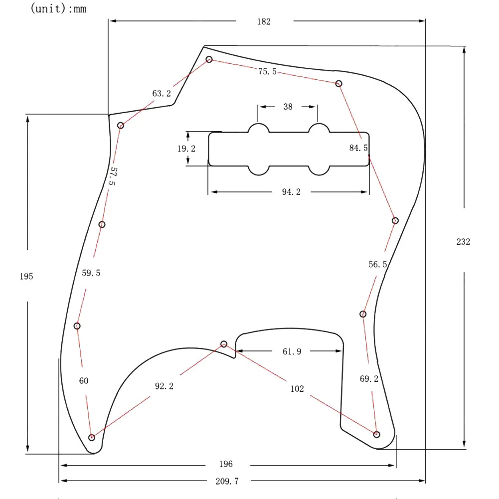 Tailor Made for Jazz Bass 10 Hole Pickguard High Protection Resists Scratches A Must Have Accessory for Your Guitar