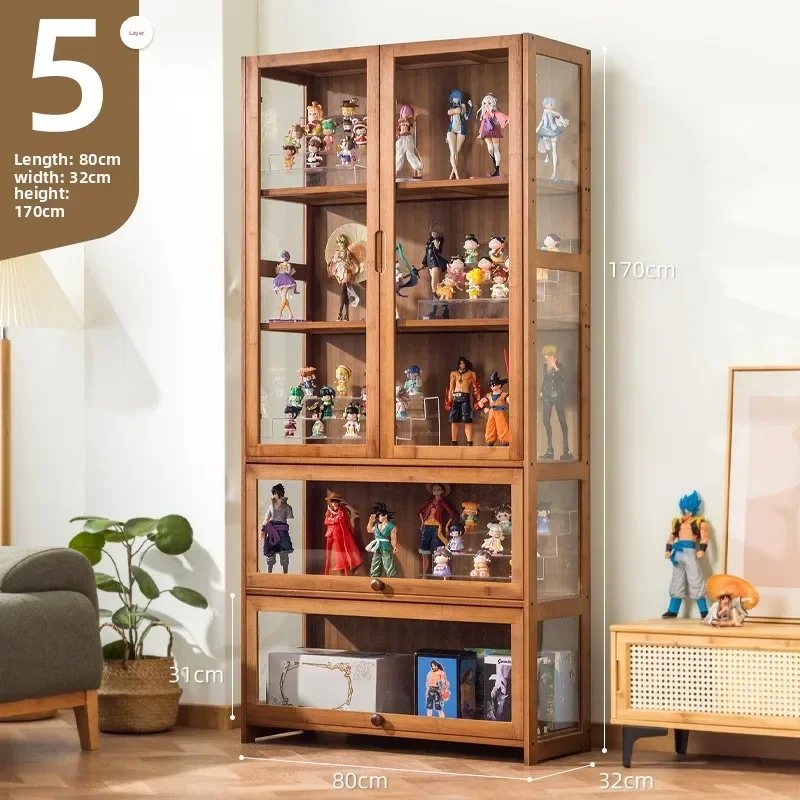Figure Display Cabinet Building Block Model  Acrylic Display Stand Non-glass Transparent Product Ornament Display Cabinet