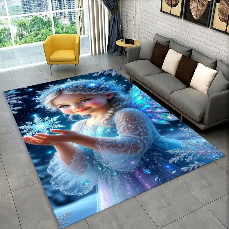 Belot Angel Cute Cupid Cartoon Large Area Rug Non-slip Durable Carpet for Bedroom Living Room Sofa Doormat Home Decor Floor Mat - view 2