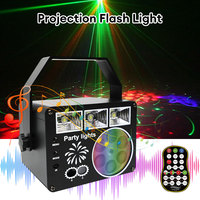 LED Honeycomb Pattern Home Party Light USB Portable Projector Laser Music Suitability Festival Dj Disco Ball Outdoor Lights