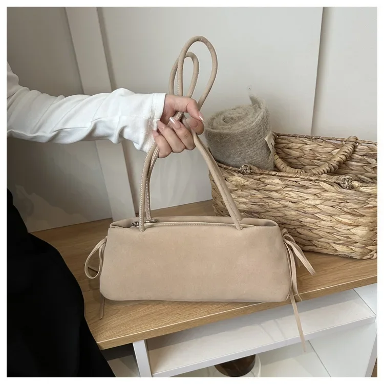 Handtasche Retro Einfache Damenhandtasche Neue Ausländische Textur Unterarm-Schultertasche Modische Pendler-Tasche – Detail 15