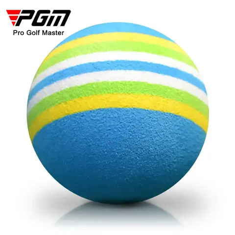 PGM 20pcs 골프 스윙 훈련 폼 공 실내 연습 레인보우 스폰지 공 유연한 소프트 골프 연습 공 훈련 Q007 Best5