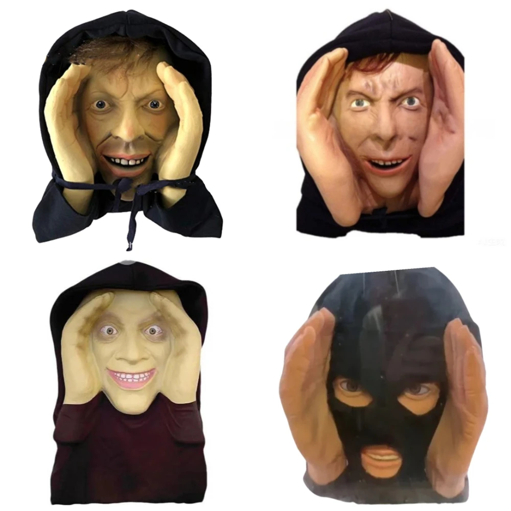 1pc PVC Scary Peeper Freak Sticker Indoor And Outdoor Spooky House Party Scares Clown Sticker Window Hanging Mask