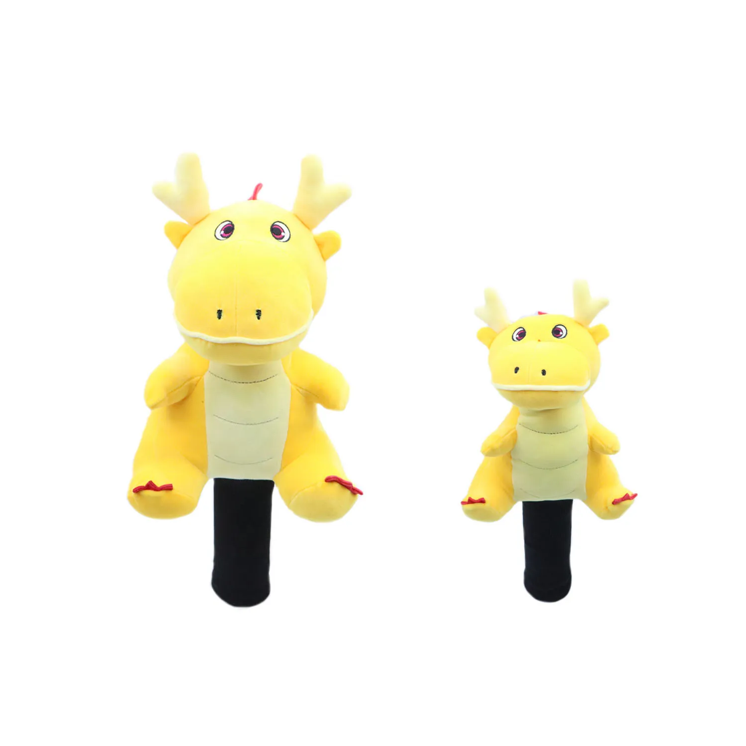 2024 New Dragon Plush Golf Driver Fairway Hybrid headcover golf club No.1 #3#5 FW UT Mascot Novelty Cute Gift Yellow Red