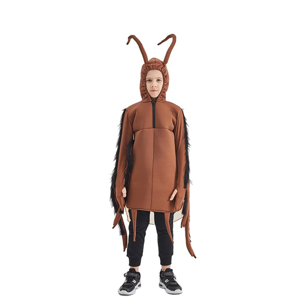 Funny Halloween Adult Cockroach Role Play Costume Boys Insect Cosplay Outfits Carnival Easter Purim Party Clube Fancy Dress