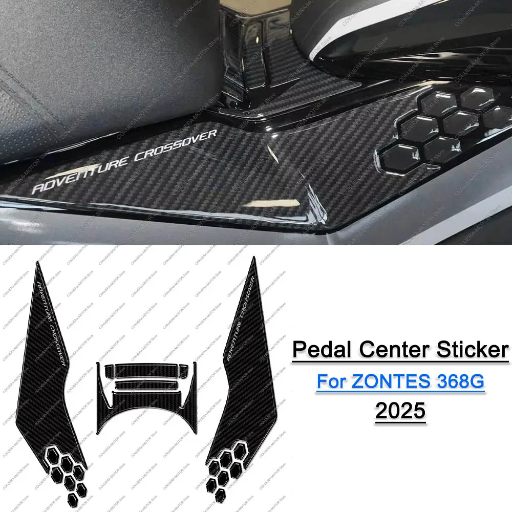 

For Zontes 368G 368g Motorcycle Accessories Motorcycle Pedal Center Protection 3D Stickers Waterproof Decorative Sticker