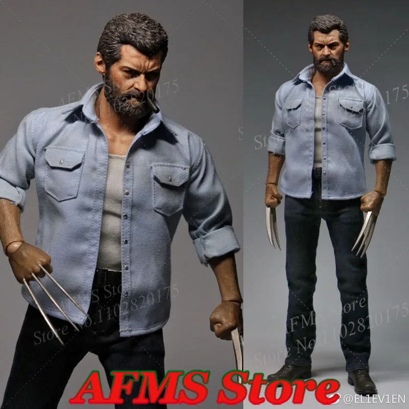

Eleven 1/6 Men Soldier Wolverine X-Men Hugh Jackman Wolf Uncle Blood Battle Edition Full Set 12Inch Action Figure Toys