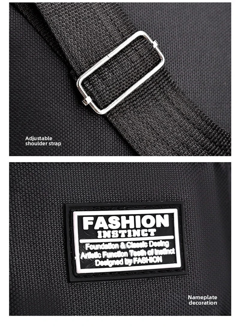 Herren-Umhängetasche, Crossbody-Schultertasche, kleine Sling-Tasche für Arbeit und Business, wasserdichte Oxford-Tasche, Umhängetasche 2026 – Detail 11