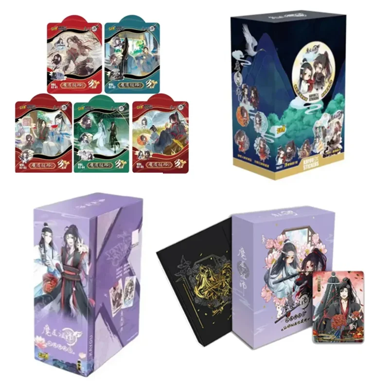 KAYOU cards Modaozushi Patriarch of Magic Dao Cards Collection Anime Characters Wei Wuya Lan Wangji Toys Full Set Paper Hobby