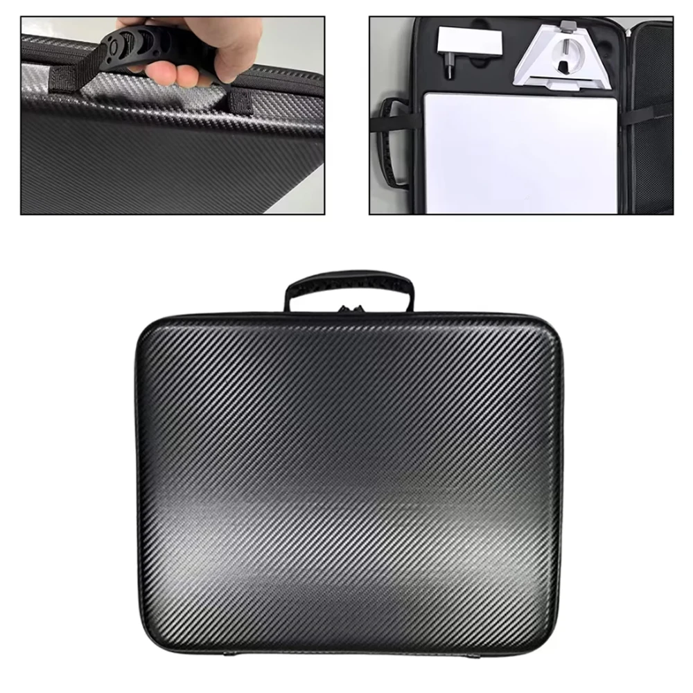 Hard Carrying Case for Starlink Mini Outdoor Travel Case EVA Carbon Fibre Suitcase Fit for Starlink MINI Disk and Accessories