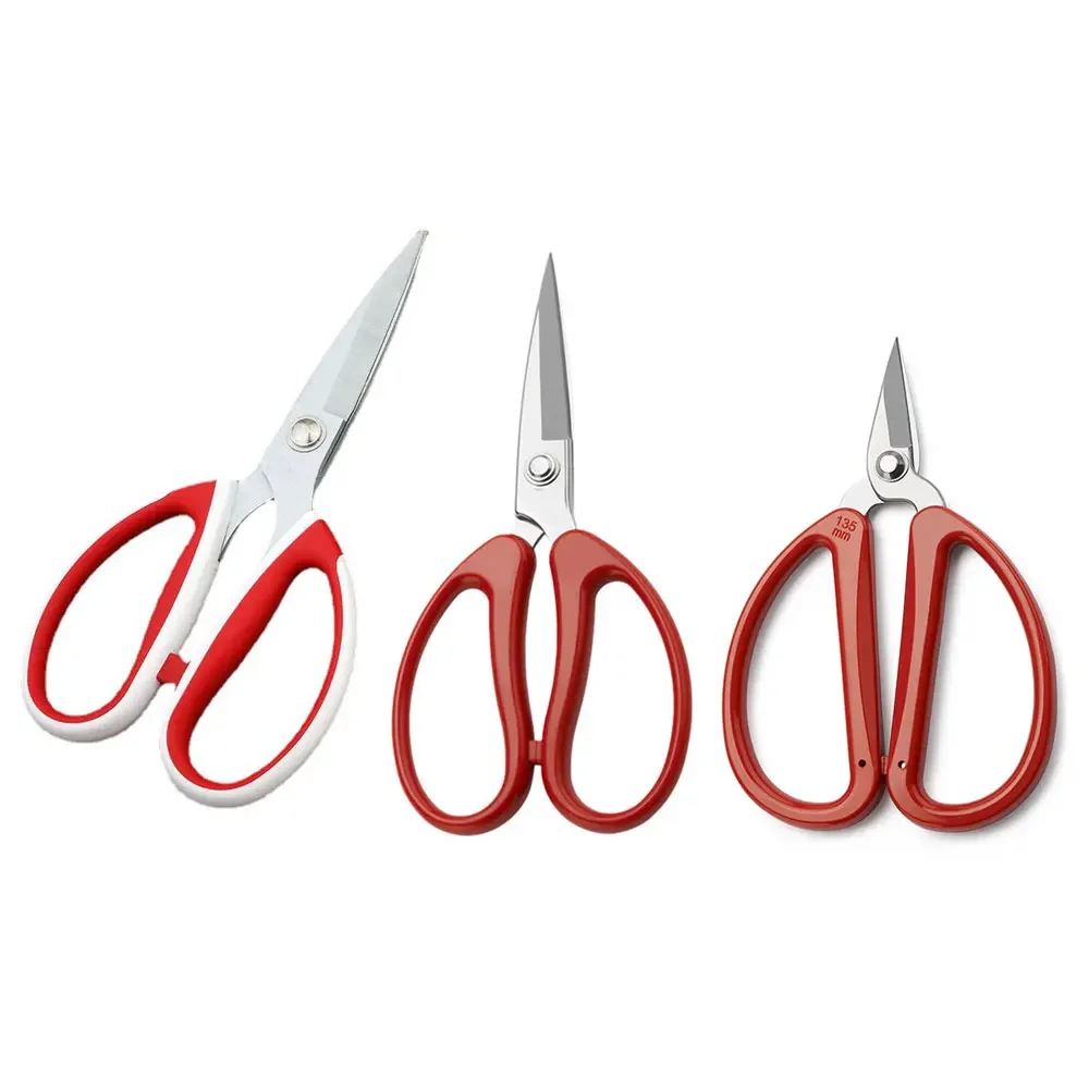 Stainless Steel Sewing Embroidery Leather Fabric Tailor\'s Scissors Powerful Household Office Paper Cutters Kitchen Scissors