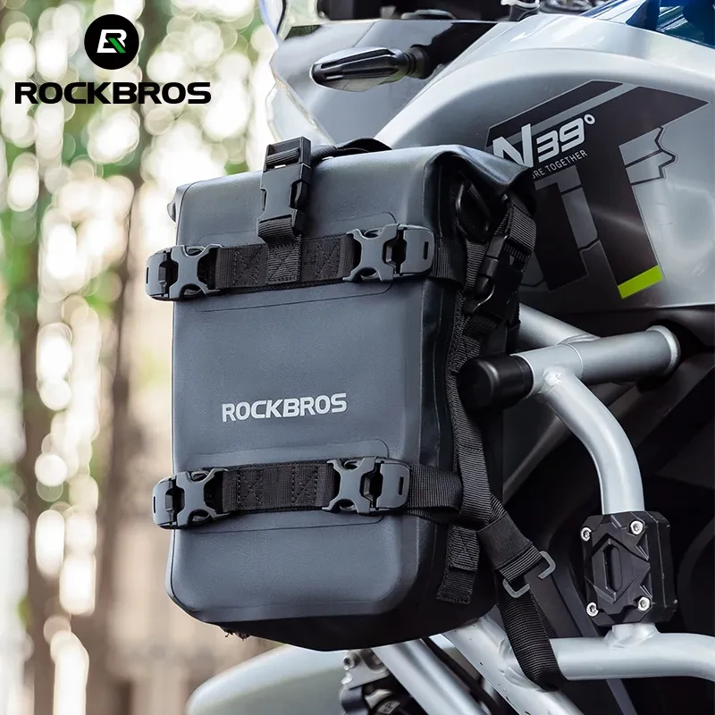 

ROCKBROS Waterproof Motorcycle Crash Bar Bag Side Wear-Resistant Guard Bar Bag Multifunctional Motorcycle Touring Tail Bag