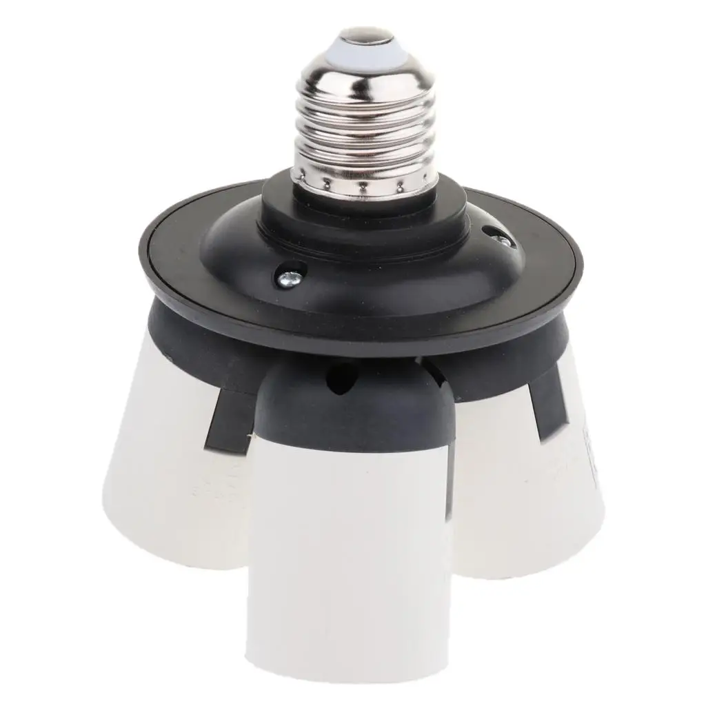 3-in-1 Adjustable Base Light Lamp Bulb Adapter Holder Socket Divider E27