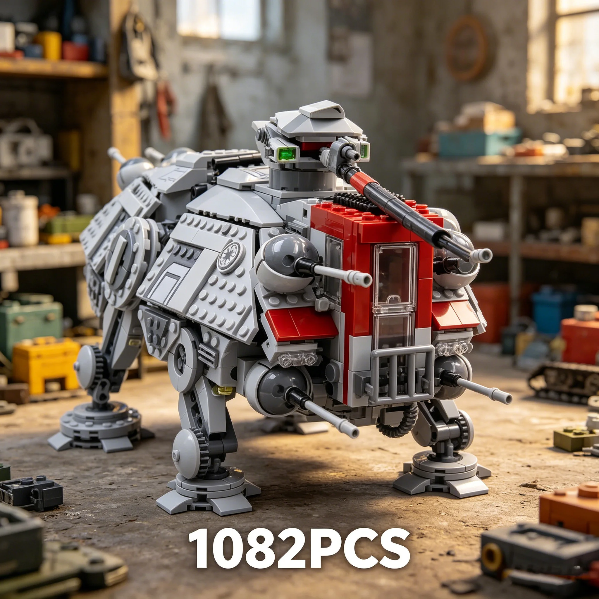 2026-テクニカル新-moc-1082-個ビルディングブロック新しいウォーキングロボットモデル子供のおもちゃ組み立てパズル誕生日ギフト-diy-クリエイティブおもちゃ