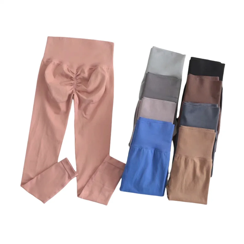 

Yoga Leggings Pants Resistance Training Pants Women's Girl's Seamless Scrunch Butt Daily Leggings Gym Fitness Dynamic Yoga Pants