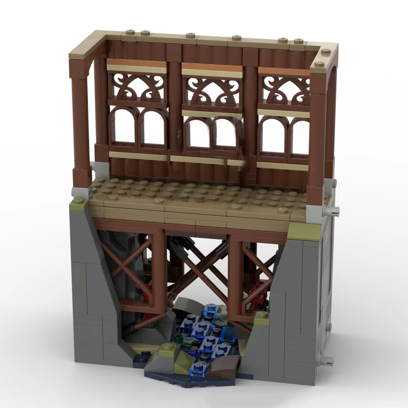 Popolare modello di film Moc Building Blocks il modello di ponte in legno tecnologia mattone modulare assemblaggio fai da te giocattoli da costruzione regali