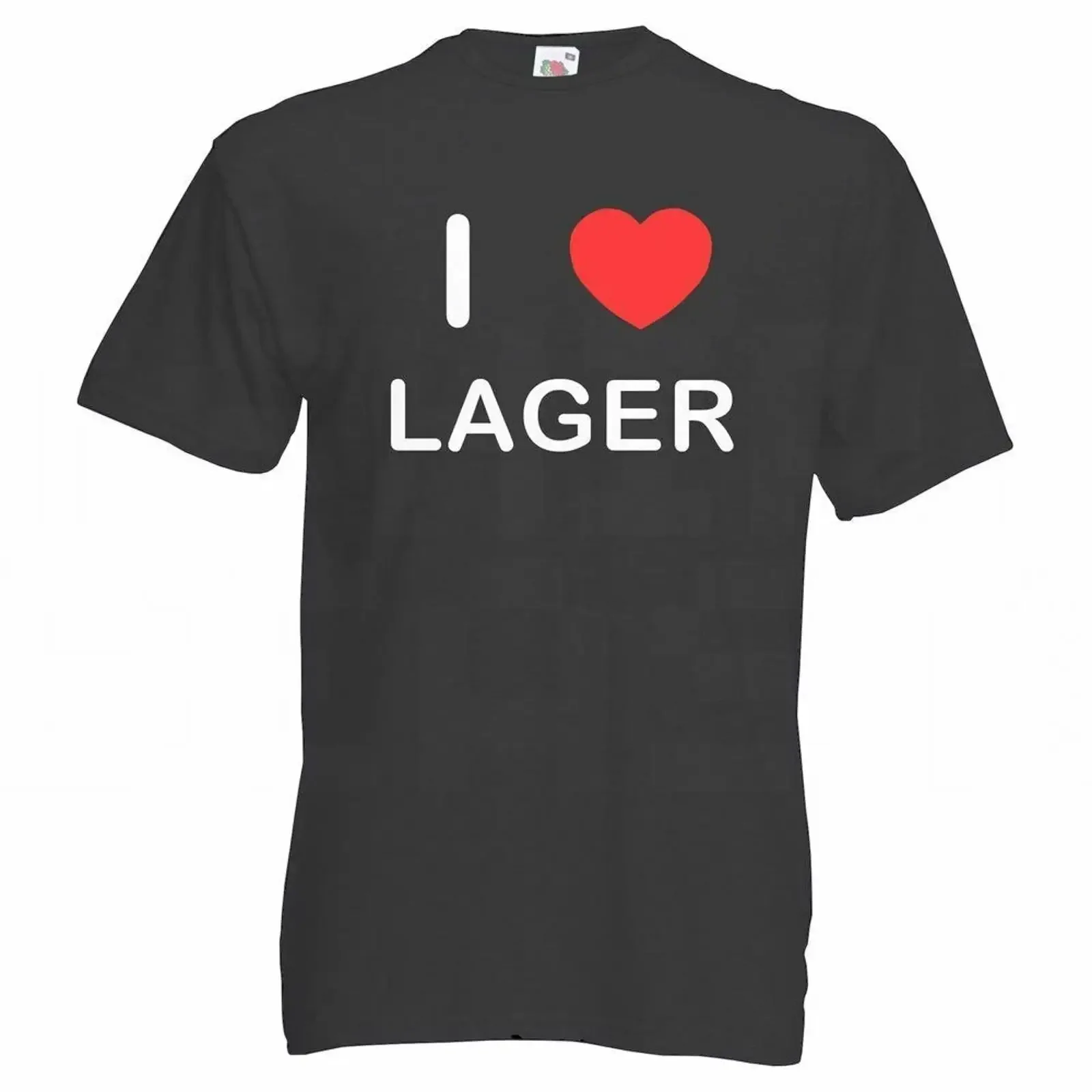Lager I Love T Shirt Erwachsene Rundhals Kurzarm vintage Washed Top For Everyday Wear Unisex Casual Breathable fashion graphic