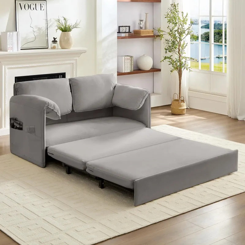 Function elephant ear sofa bed folding dual-purpose pull-out small apartment household simple sofa bed